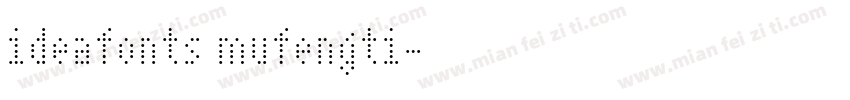ideafonts mufengti字体转换